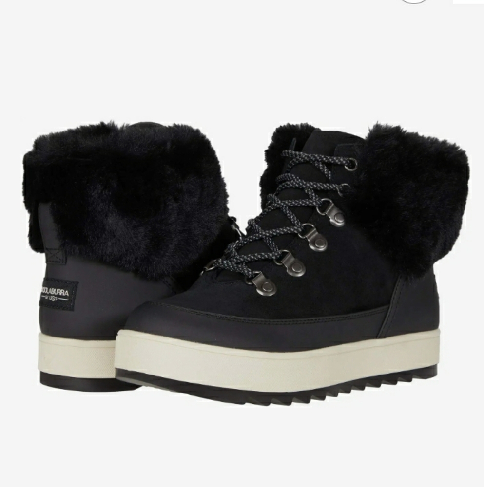 Size 7 UGG Black Boots Warm Winter shoes Tynlee Womens